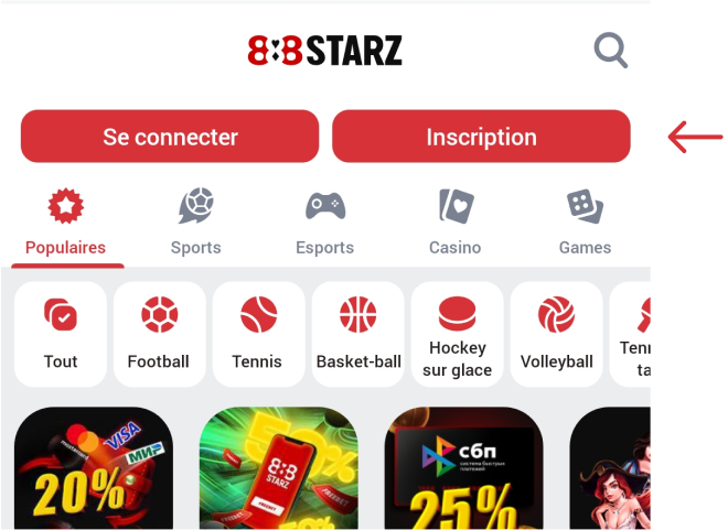 888starz Apk Bénin Le bouton rouge Inscription